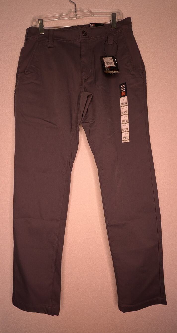 5.11 Tactical NWT Mens Edge Chino 2.0 Pant 32x34 Utility Workwear Casual Travel